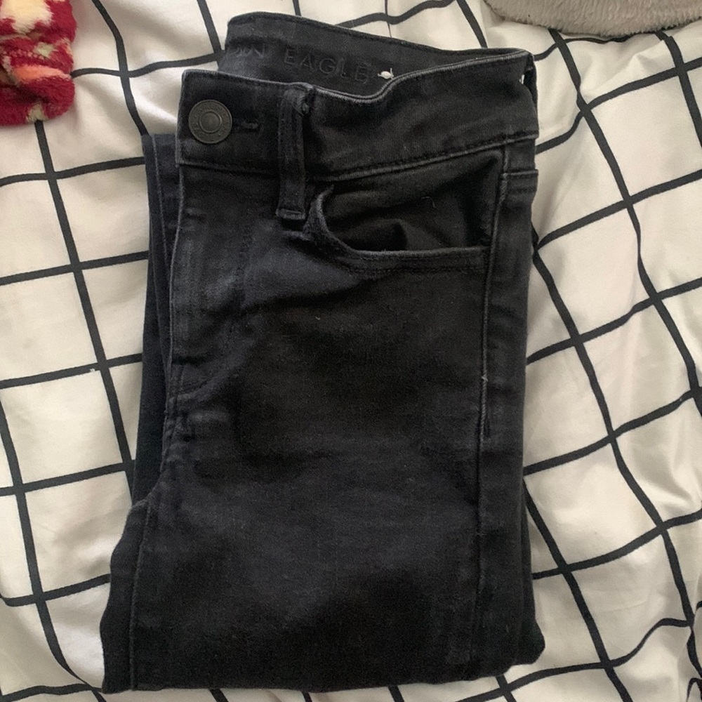 000 black american eagle jeans